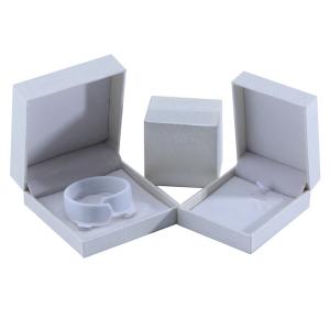 Handmade Eco Cardboard flip white Jewelry Box customizable jewellery box