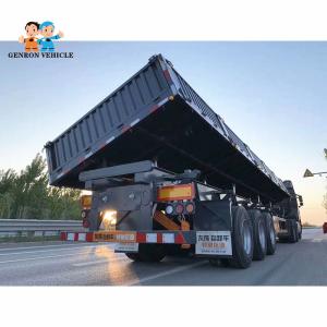 FUWA Square Axle 50m3 Side Tipper Dump Semi Trailers