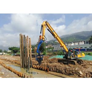 Embraced Elastic Sheath 10m 30T Pile Driver Excavator Attachment