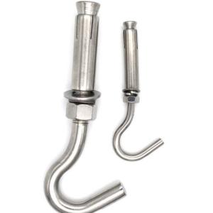 J Type Ring Hook Sleeve Expansion Anchor Bolts M20 4.8 Grade Thread Length 6"