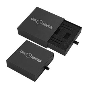 Personalized Logo Fashion Design Cardboard Watch Storage Drawer Box with Sponge