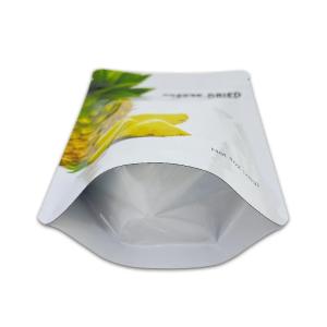 Glossy Stand Up Zipper Pouch For Freeze Dried Fruit Packaging Bag Print Food PE