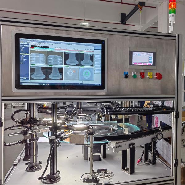 Infusion bag single interface light inspection machine connected to the