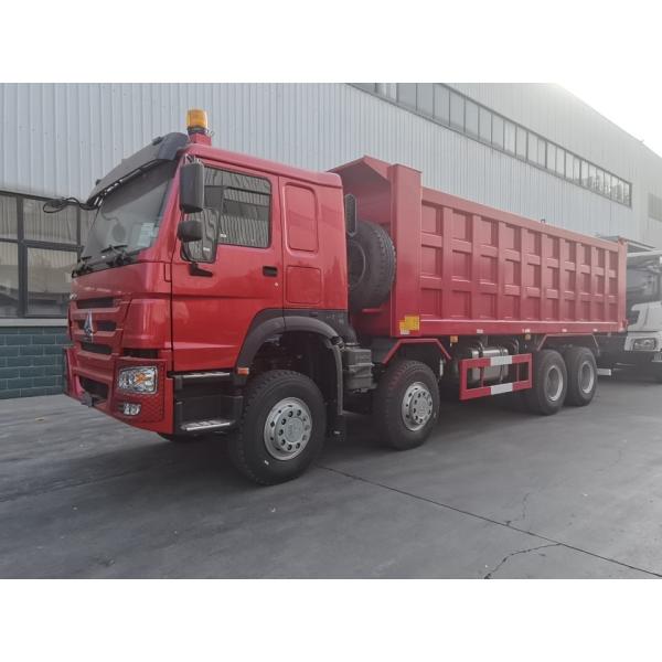 Buy Red SINOTRUK HOWO 8X4 Dump Truck 400hp 12 Wheels at wholesale prices