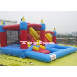 Quality 20ft Inflatable 4 in 1 Combo Jumping Castle Jump And Slide With Plastic Ball Pit for sale