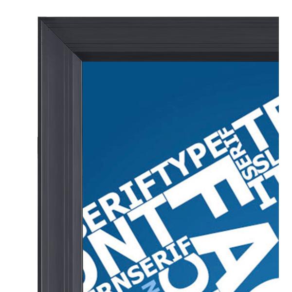 Waterproof LED Advertising Boards Door Open Lockable Silver Frame Silk - Screen Printing LGP