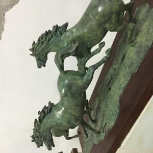 Abstract Cast Large Bronze Horse Statue , Cabinet Contemporary Animal Sculpture