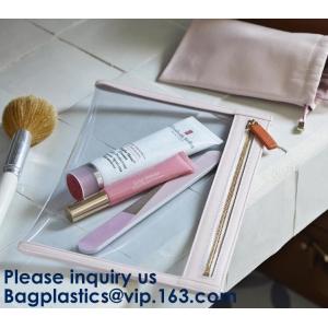 OEM Makeup Cosmetic Bag Commodity Package Packing Soft Customized PVC Slider