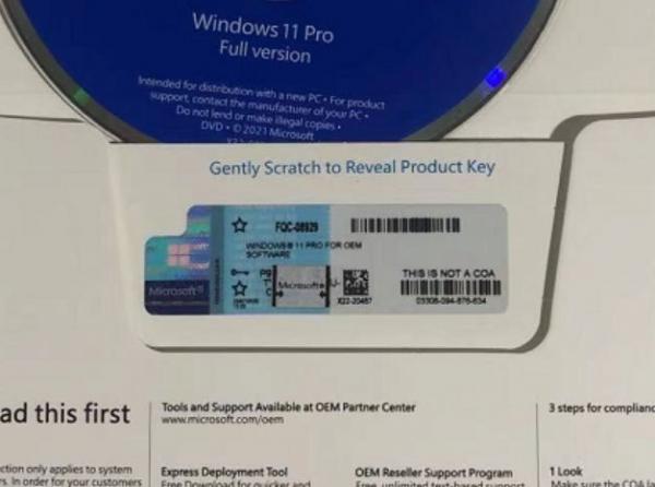 PC Windows 11 Pro License Key X21 Coa Sticker With Hologram Win 11 Product Key