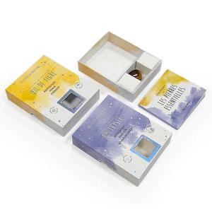 Gem Stone Rock Agate Crystal Two Piece Gift Boxes Custom Size With Paper Insert