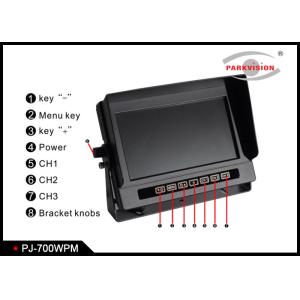 Waterproof Rear View Mirror Monitor With Backup Camera , Bus Surveillance