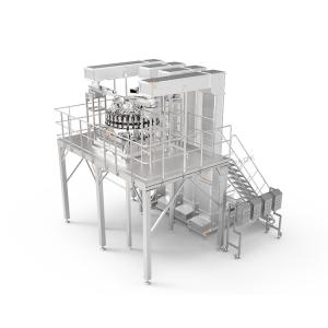 Vertical Automatic Paste Sachet Packing Machine Plantain Chips 32 Head Multihead