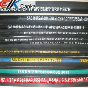 China SAE J517 R1AT R2AT steel wire braid hydraulic hose on sale
