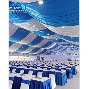 1000sqm Giant Outdoor Exhibition Tents Glass Windows Lining Curtain