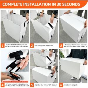 Plastic Storage Bins With Lids Containers Collapsible Moving Boxes With Handles