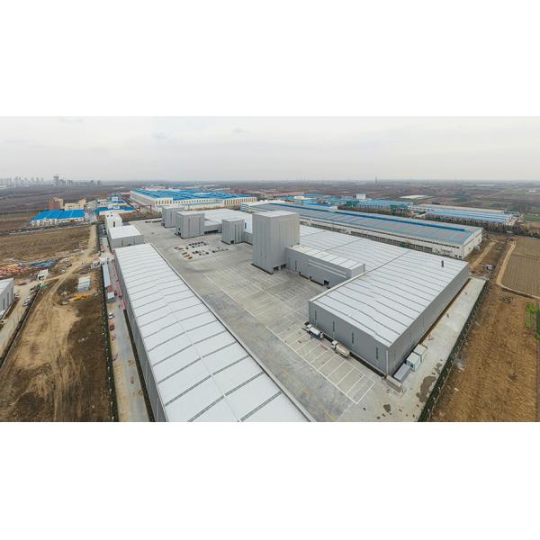 Buy Double Slope Wide Span Steel Structure Frame Prefabricated Warehouse at wholesale prices