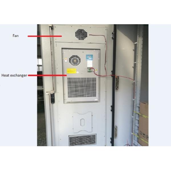 Heat Exchanger Cooling Outdoor Communication Cabinets 19'' 42U Sunproof Rainproof