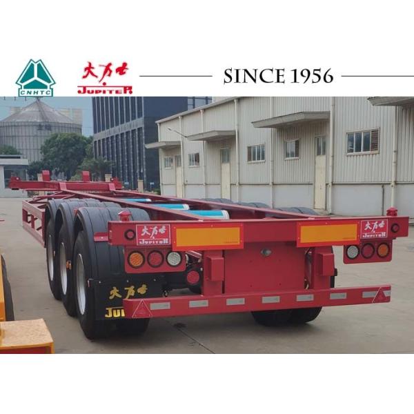 Buy Lightweight Gooseneck Skeletal Container Trailer With Airbag Suspension at wholesale prices