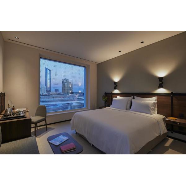 Buy Banlung furniture supplier from china hotel furniture factory for Modern bedroom sets used metal wood headboard bed at wholesale prices