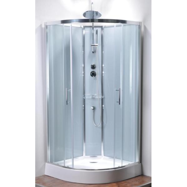 Sliding Door Corner Shower Stall For Star Rated Hotels / Real Estate Property