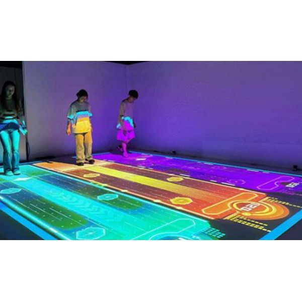 AR Light Party Immersive Interactive Floor Projection System for Commercial Spaces