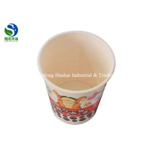 Food grade disposable take away round 12oz kraft paper soup bowl with paper lid