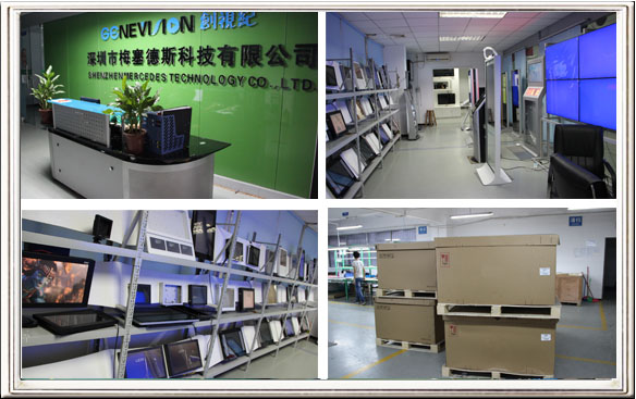 55 Inch Network Digital Signage , 1500:1 Contrast Ratio LCD Screen