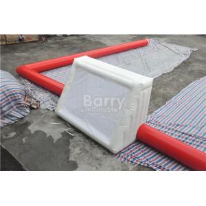 Red Air Sealed Big Inflatable Football Field , Inflatable Soccer Court