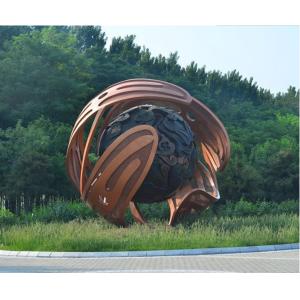 Handmade Lawn Outdoor Bronze Sculpture , Cast Bronze Garden Sculpture