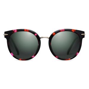 Fashionable Ladies Polarized Sunglasses Eyeglasses Black Blue Green Lens Durable