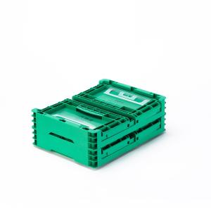 EU Storage Container Folding Turnover Box with Foldable Design 400x300x230mm