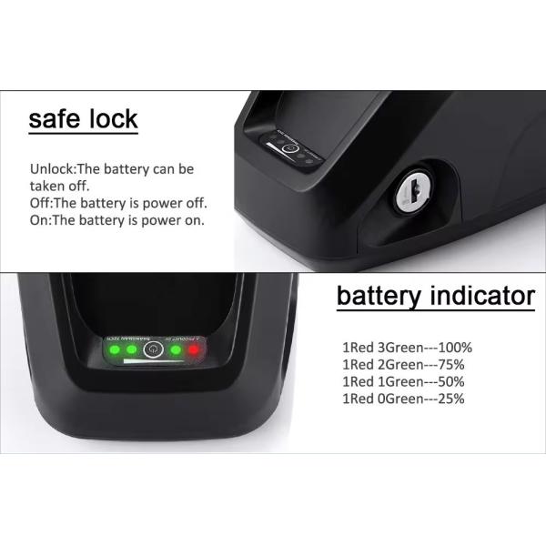 8Ah 12.8Ah Hailong Ternary Lithium Ion Battery 48V For Electric Bike