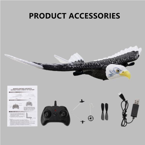 Charging time About 90mins 2024 Fx-651 Fx Rc Plane 2.4g 405mm Simulation Wingspan Eagle Aircraft Toys Gliders Kids Gifts