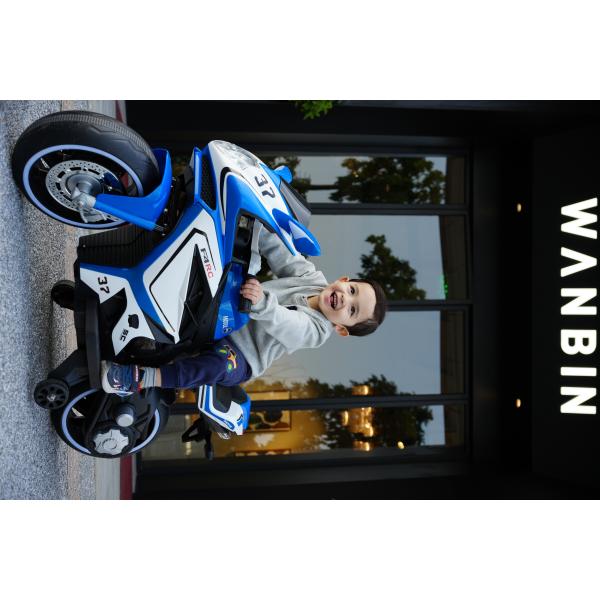 12V Electric Ride-On Motorcycle Car with Music and LED Lighting for Kids Manufactured