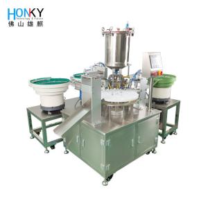 Full Automatic Cream Paste Tube Filling And Capping Machine With Ceramic Piston