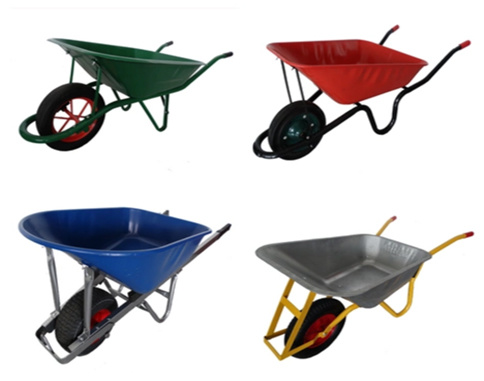 540mm Garden Cart Tools 150kg 6 Cu Ft Wheelbarrow With Steel Frame