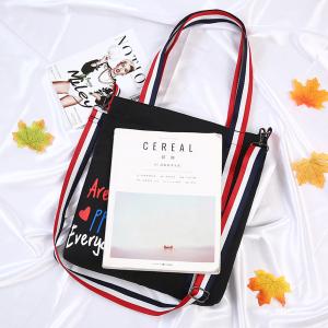 new summer oblique span single-shoulder canvas bag small fresh art student bag