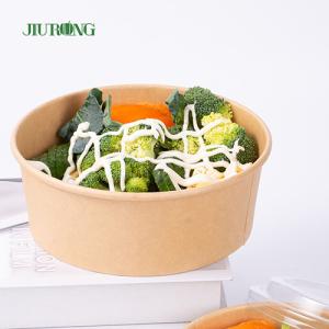 Disposable Biodegradable Paper Bowl With Lid