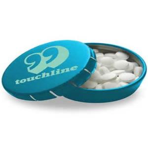 Holiday Cookie Tin Box / Small Metal Round Cookie Box/Food Grade Round Cookie