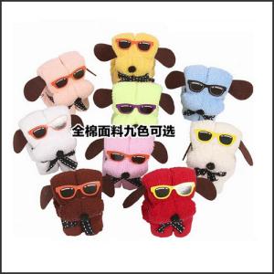 creative cotton animal shape dog bear towel wedding gift souvenir