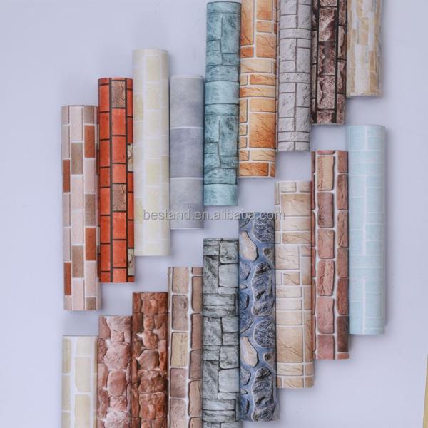 Soundproof 3D Brick Stone Wallpaper 61cm*5m Household Red Brick Wallpaper 3D