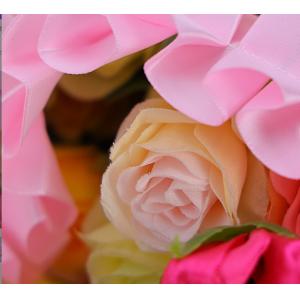 5cm/5m White Folded Pearls Bouquet Packaging Ribbon Flower Shop and Fabric Lace