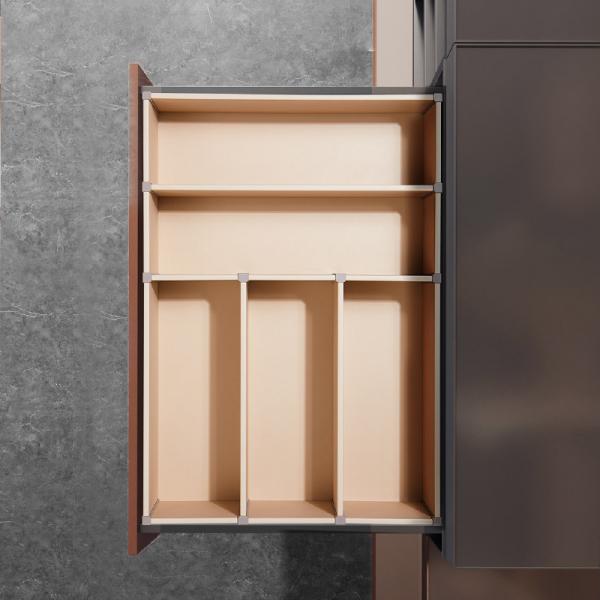 Modular Drawer Organizer System with Honeycomb Core | Leather Surface & Tool