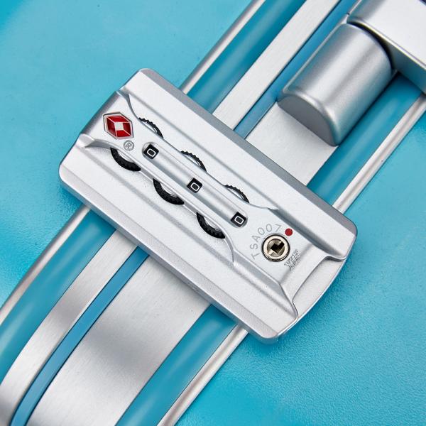 Aluminum Frame Luggage Suitcases with 4 Spinner Wheels and Customized Design