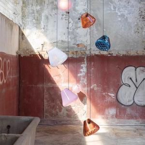 Nordic Art Style Retro Minimalist Glass Pendant Light For Bedroom Dining Room