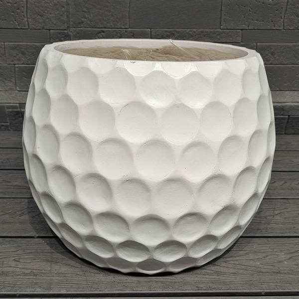 Golf Ball Design Sporty Tapered Spherical Fiber Clay Planter Durable