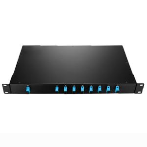 Fixed Rack Mounted 1U 1X32 PLC Splitter FTTH Patch panel