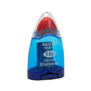 Rocket Ps Plastic Novelty Pencil Sharpener Eraser Attached