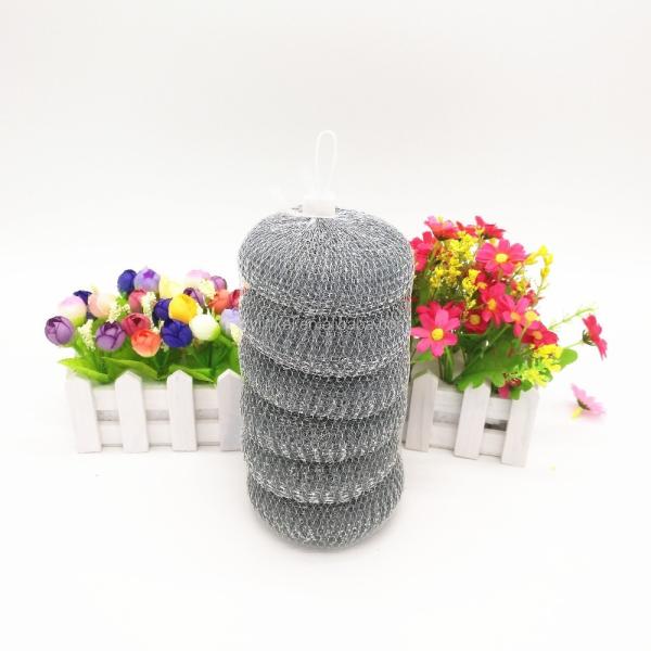 Net Bag Packing Galvanize Wire Mesh Pot Scourer /zinc Coated Scrubber / Pot