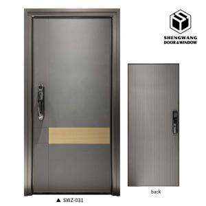 Cast Villa Khaki Copper Aluminium Exterior Doors Folding Aluminum Entry Door
